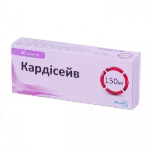 Кардисейв таблетки 150 мг №30- цены в Кривой Рог