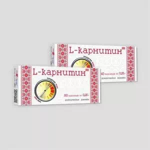 Карнітин-L Фармаком таблетки 0.25г №40- ціни у Покровську