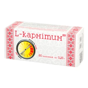 L-карнитин таблетки №80 Фармаком- цены в Виннице