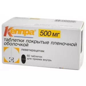 Кеппра таблетки 500мг №60- цены в Днепре