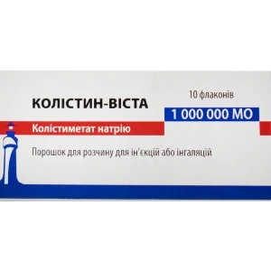 Колистин-Виста порошок для инъекционного и инфузионного раствора 1000000МЕ фл.№10- цены в Доброполье