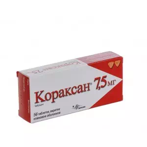 Инструкция к препарату Кораксан таблетки 7.5мг №56