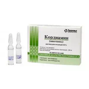 Кордіамін р-р д ін. 25% амп. 2 мл №10- ціни у Маріуполі