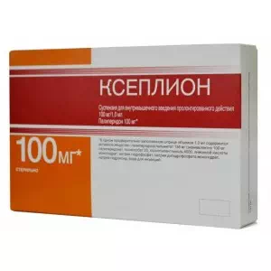 Ксепліон суспензія для ін'єкцій пролонгованої дії 100 мг мл 1,0 мл шприц №1+2 голки- ціни у Дрогобичі