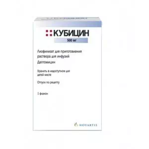 Кубицин порошок для концентрату для інфузій 500 мг флакон №1- ціни у Вишневому