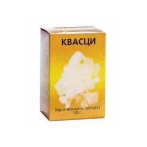 Квасці алюмокалієві 50г- ціни у Мелітополі