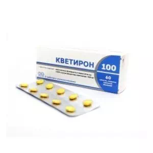 КВЕТИРОН 100 таблетки В/О 100МГ №60- ціни у Одесі