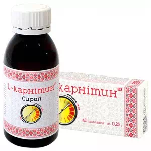 L-Карнітин сироп фл.100мл- ціни у Кременчуці