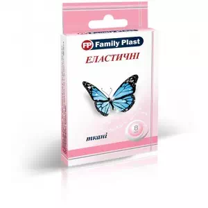 Лейкопластир Family plast бакт. 25х72мм ткан. еласт. N8- ціни у Лимані