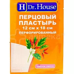 Лейкопластырь H Dr.House 12х18см перц. перф.- цены в Новомосковске