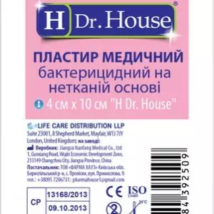 Л пласт.мед.бакт.ткан.H.Dr.House 4cмх10см- цены в Днепре