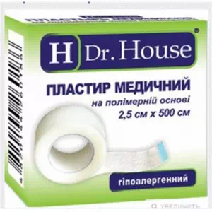 Л пласт.мед.Н.Dr.House 2.5смх5см полим.- цены в Павлограде