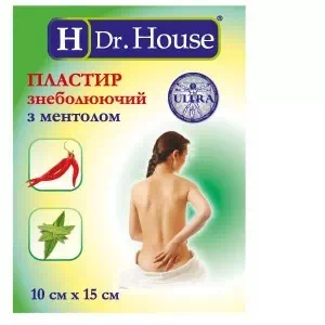 Л пласт.обезбол.ментол H.Dr.House10х15смЦеліт.сила- ціни у Умані