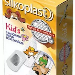 Лейкопластырь Silkoplast+ Kids №20 стерильный влагонепроницаемый с рисунками- цены в Павлограде