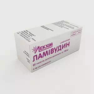 Ламівудин таблетки, в/о по 150 мг №60 у конт.- ціни у Оріхові