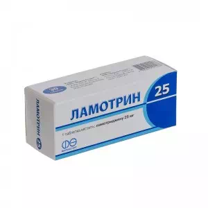 ЛАМОТРИН таблетки 25МГ №60(10Х6)- ціни у Житомир