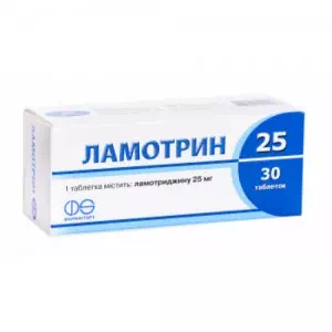 Ламотрин таблетки, дисперг. по 25 мг №30 (10х3)- ціни у Кам'янці-Подільському
