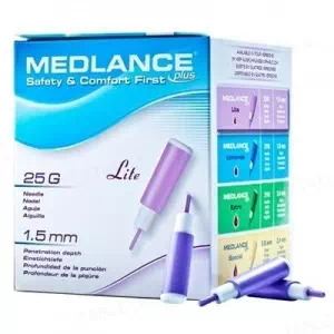 Ланцет безпечний стерильний Medlance plus Lite 25G №200- ціни у Хмільнику