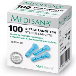 Ланцети для проколювання пальця (100 штук в упаковці) MediTouch- ціни у Нікополі