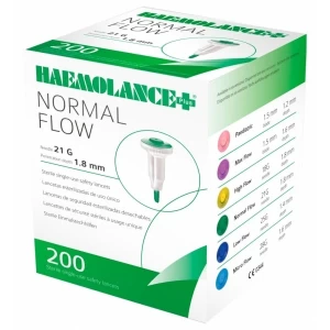 Ланцеты стерильные одноразовые HAEMOLANCE Plus NORMAL FLOW 21G тип 420 №200- цены в Днепре