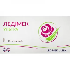 Ледімек Ультра супозиторії профілактично гігієнічний засіб з алое та димексидом №10- ціни у Одесі