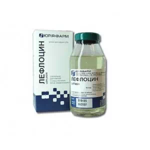 Лефлоцин раствор для инфузий 5 мг мл 150 мл флакон- цены в Днепре