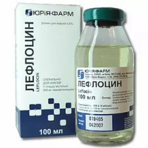 Лефлоцин раствор инфузионный 0,5% флакон 100мл- цены в Днепре