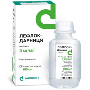 Лефлок-Дарниця розчин для інфузій 5 мг мл 100 мл №1- ціни у Червонограді