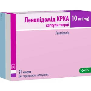 Леналідомід КРКА капсули 10мг №21(7х3)- ціни у Дніпрі