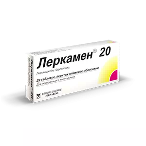 ЛЕРКАМЕН 20 таблетки В/О 20МГ №28- ціни у Дніпрі