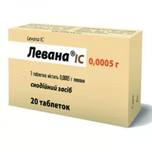 левана IC тб 0.5мг(0.0005г) №20(10х2)- цены в Житомир