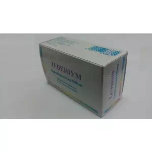 Левениум таблетки покрытые пленочной оболочкой 500мг №50 (10х5)- цены в Днепре