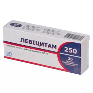ЛЕВІЦИТАМ 250 таблетки В/О 250МГ№30- ціни у Кам'янці-Подільському
