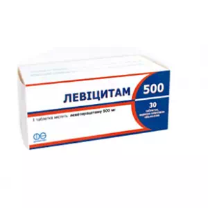 ЛЕВІЦИТАМ 500 таблетки В/О 500МГ№30- ціни у Кремінній