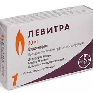 Инструкция к препарату Левитра таблетки 20 мг №1