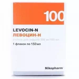 Левоцин-Н р-р д инф. 500мг 100мл 150мл фл.п э*- цены в Лубны