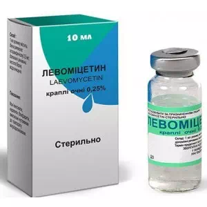Левоміцетин крап. очні 0.25% фл 10мл з/уп Фітофарм- ціни у Краматорську