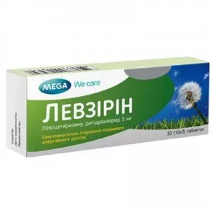 Левзірін таблетки, в/плів. обол. по 5 мг №30 (10х3)- ціни у Новомосковську