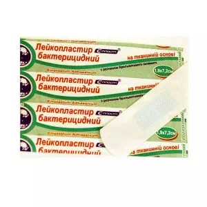 Лейкопластырь бактерицидный 7,2х1,9см на тканевой основе- цены в Нововолынске