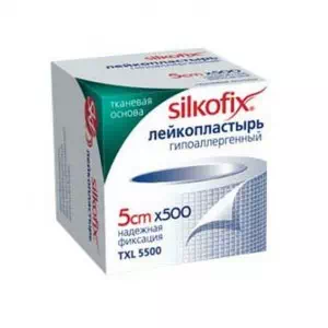 Лейкопластырь Silkofix на тканевой осн. 5х500см- цены в Днепре