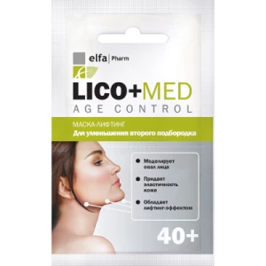 Маска-ліфтінг Elfa Pharm Lico+Med для зменшення другого підборіддя 40+ 20 мл- ціни у Марганці