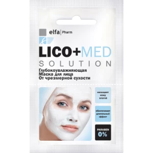 Відгуки про препарат Маска для обличчя Elfa Pharm Lico+Med від надмірної сухості 20 мл
