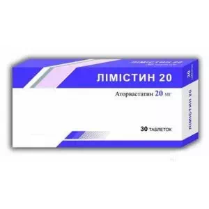 ЛІМІСТИН 20 ТАБ.П О 20МГ #30- ціни у Миколаїві