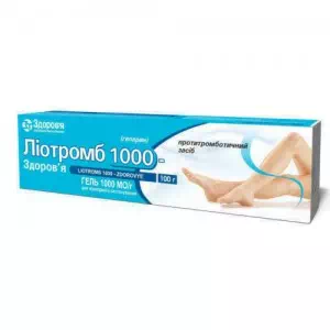 Ліотромб 1000 гель туба 100г- ціни у Покровську
