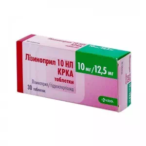Отзывы о препарате Лизиноприл HL 10мг 12,5мг №30