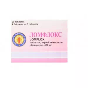 Ломфлокс таблетки 400мг №20- цены в Лимане