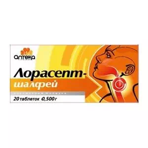 Лорасепт-шавлія таблетки 0,500г №20- ціни у Оріхові