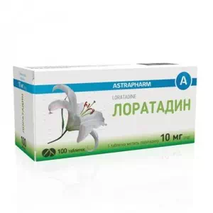 ЛОРАТАДИН таблетки по 10 мг №100 (10х10)- ціни у Дніпрі