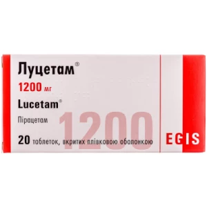 Луцетам таблетки 1200мг №20- цены в Киеве