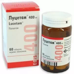 Луцетам таблетки 400 мг флакон №60- ціни у Сумах